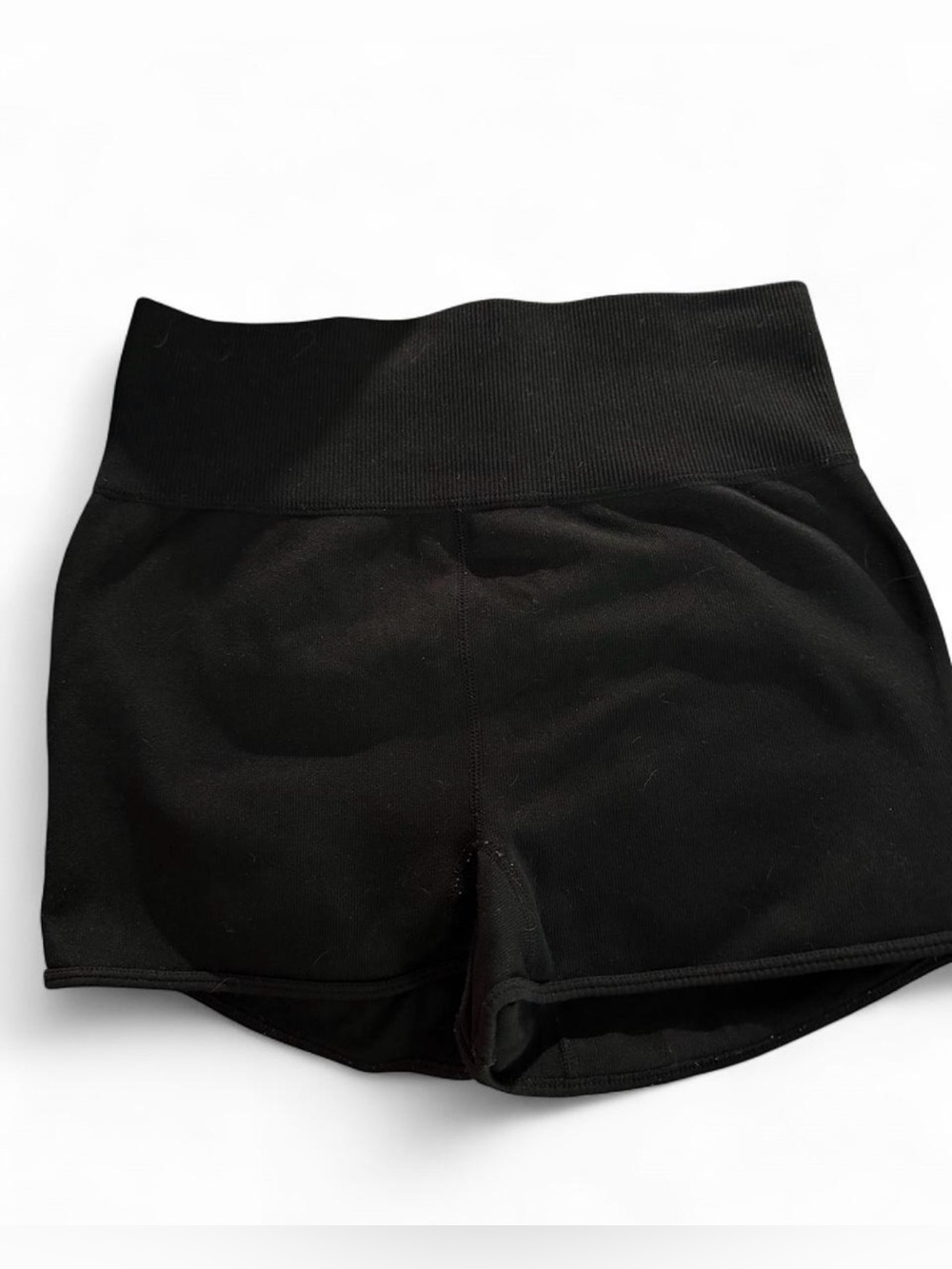 (821–3) Wild Fable Black Seamless Ribbed Waistband Active Shorts Small